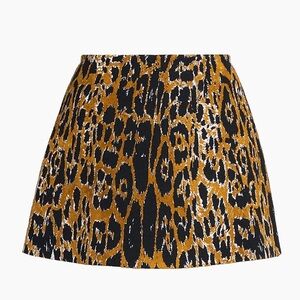 ALAÏA Leopard-print miniskirt